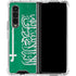 Saudi Arabia Flag Distressed Galaxy Z Fold4 5G Clear Case
